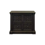 Martin Furniture Kingston Traditional Wood Lateral File Dark Brown: 2-Drawer, No Assembly, 36"W x 30"H x 23"D