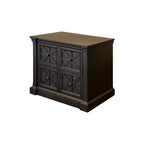 Classificatore laterale in legno tradizionale Martin Furniture Kingston marrone scuro: 2 cassetti, nessun assemblaggio, 36"L x 30"H x 23"P