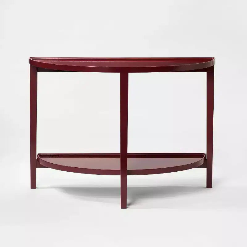 Tavolino da Consolle con Finitura Laccata Rosso Scuro - Threshold™ ideato con Studio McGee