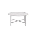 Acme Furniture Brecon Coffee Tables White Oak/Chrome Finish