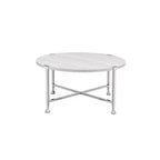 Acme Furniture Brecon Coffee Tables White Oak/Chrome Finish