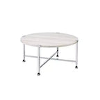 Tavolini da Caffè Brecon Acme Furniture Rovere Bianco/Finitura Cromata