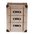 Baxton Studio Naylor 3 Drawer Cabinet Bronze