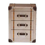 Baxton Studio Naylor 3 Drawer Cabinet Bronze