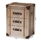 Mobile a 3 cassetti Baxton Studio Naylor Bronzo