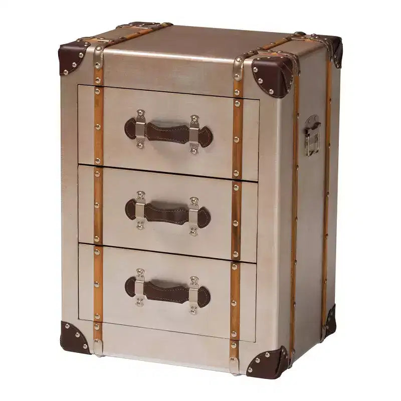 Mobile a 3 cassetti Baxton Studio Naylor Bronzo