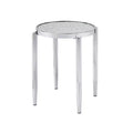 Acme Furniture Abbe Accent Glass Table Chrome Finish