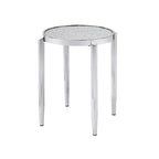 Acme Furniture Abbe Accent Glass Table Chrome Finish