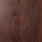 Tavolino rotondo con piano marrone e base in travertino - Threshold™ progettato con Studio McGee