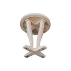 Tavolino tondo in legno massello non rifinito Lacasa - International Concepts