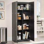 Mobile contenitore Sauder con 4 cassetti regolabili in legno nero