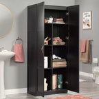 Mobile contenitore Sauder con 4 cassetti regolabili in legno nero