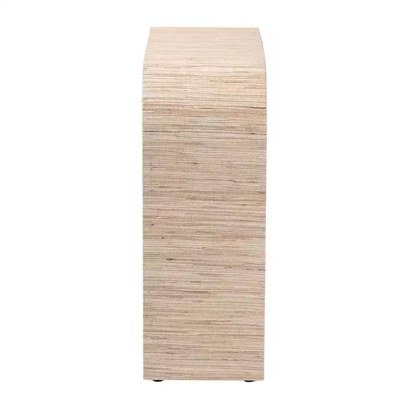 Consolle in erba intrecciata Yareli Bali & Pari Naturale/Oro