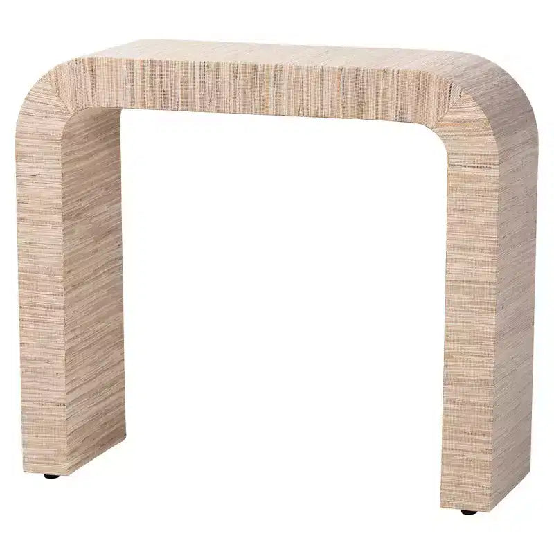 Consolle in erba intrecciata Yareli Bali & Pari Naturale/Oro