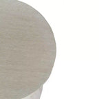 Tavolino a tamburo East at Main 19" Cinched in legno bianco: Lavorato a mano, Mango, Nessun assemblaggio richiesto