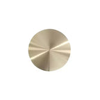 Manhattan Comfort Patchin Tavolino Moderno con Base Rotonda in Metallo e Piano Oro Legno Marrone: Acciaio Inox, Nessun Assemblaggio Richiesto