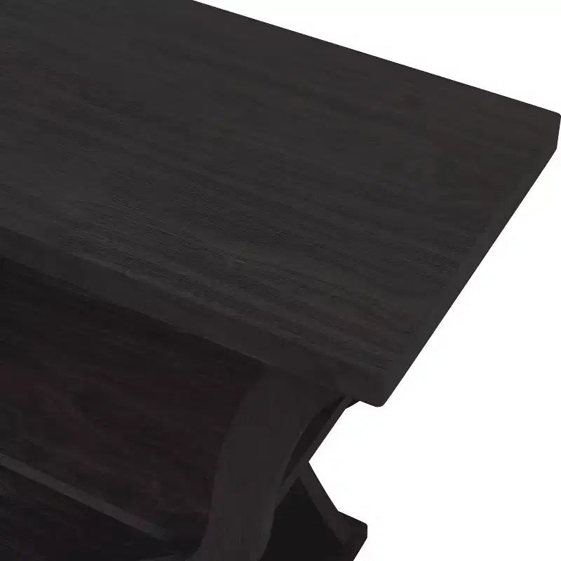 24/7 Shop At Home Tavolo console da salotto Niccila transizionale da 39" in espresso
