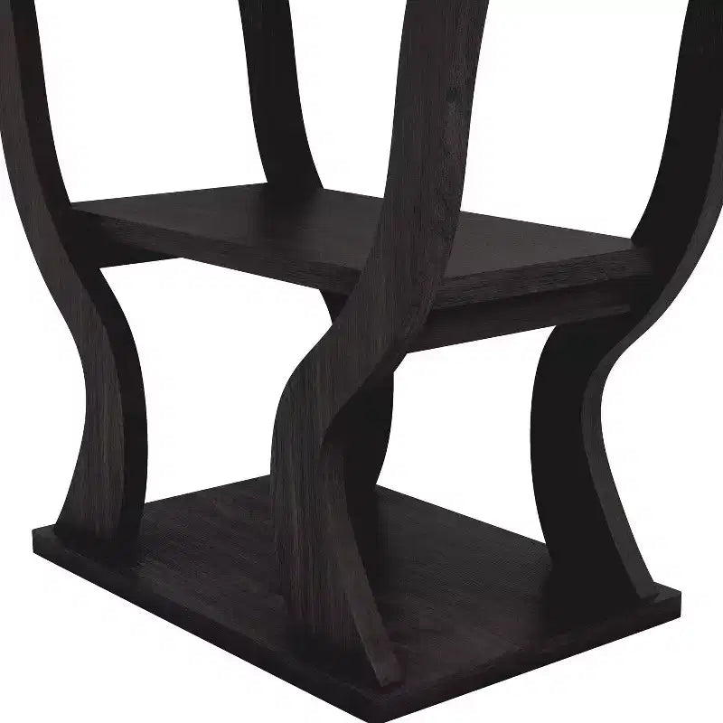 24/7 Shop At Home Tavolo console da salotto Niccila transizionale da 39" in espresso