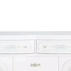 Cassettiera decorativa Flora da 52" Finitura bianca - Acme Furniture: Mensola fissa, 5 cassetti, Nessun assemblaggio richiesto