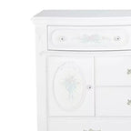 Cassettiera decorativa Flora da 52" Finitura bianca - Acme Furniture: Mensola fissa, 5 cassetti, Nessun assemblaggio richiesto