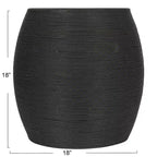 Tavolino Storied Home con botte rotonda, nero