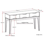 Tavolo Consolle Divano WyndenHall Pearson Marrone Teak