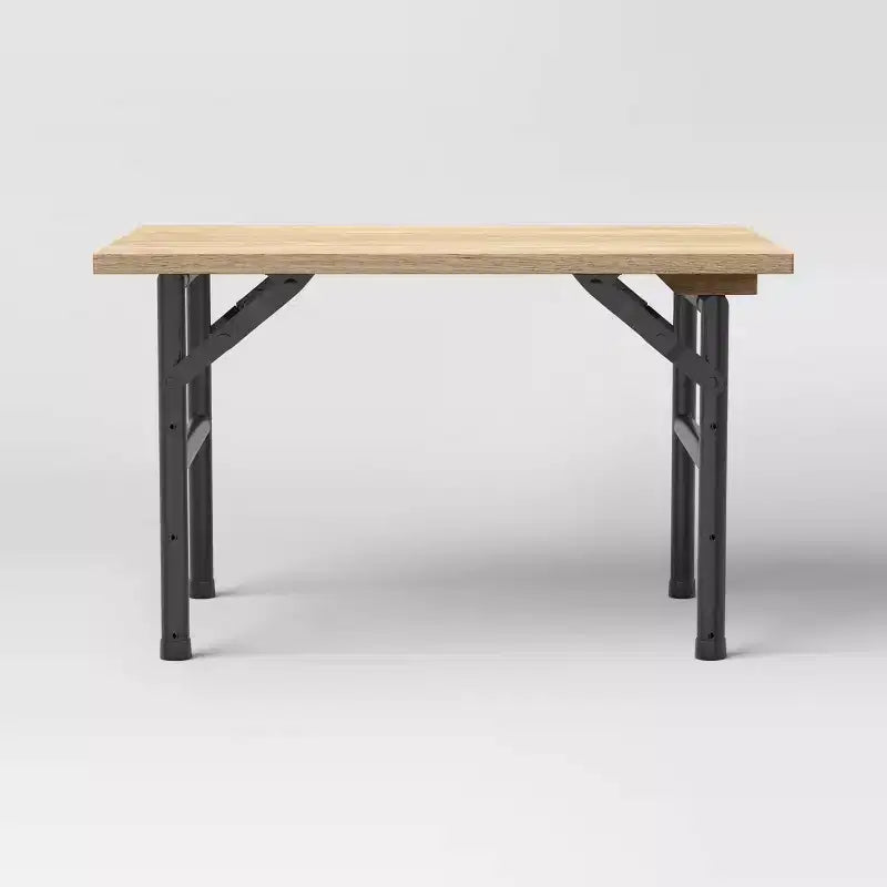 Tavolo pieghevole per dormitorio con altezza regolabile marrone - Room Essentials