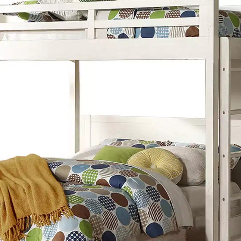 Letto a soppalco singolo da 80" Celerina con zona studio e scaletta - Acme Furniture
