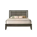 Letto Queen Ilana da 84" con finitura grigia - Acme Furniture: Rivestimento in tela, Struttura in legno, Garanzia di 60 giorni