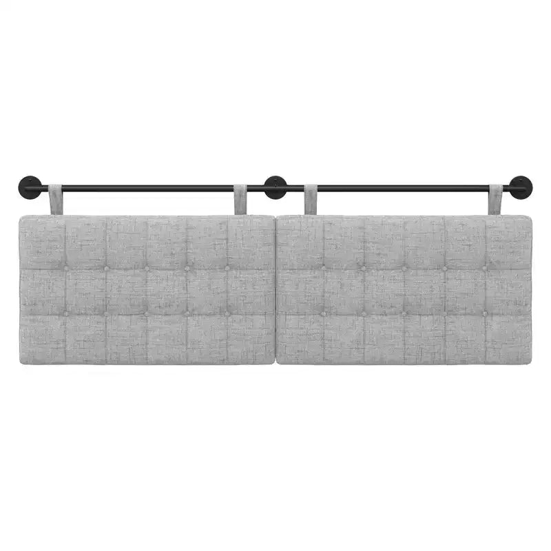 Nathan James King Upholstered Wall Mount Headboard Boucle: Elegant Dorm Room Accessory, Easy to Clean