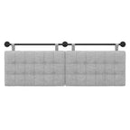 Nathan James King Upholstered Wall Mount Headboard Boucle: Elegant Dorm Room Accessory, Easy to Clean