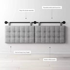 Nathan James King Testiera Imbottita da Parete Bouclé: Elegante Accessorio per Dormitorio, Facile da Pulire