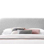 Letto queen size da 87.8" Cleo in bouclé grigio - Acme Furniture