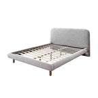 Letto queen size da 87.8" Cleo in bouclé grigio - Acme Furniture