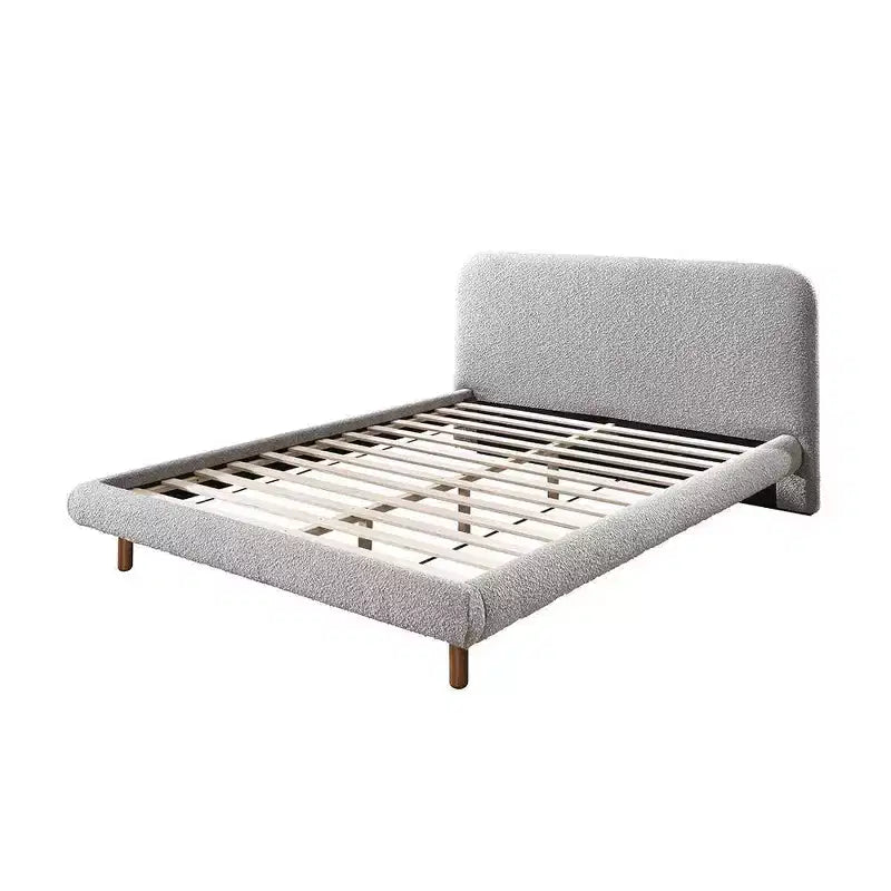 Letto queen size da 87.8" Cleo in bouclé grigio - Acme Furniture