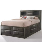 Acme Furniture King Ireland Bed Gray Oak