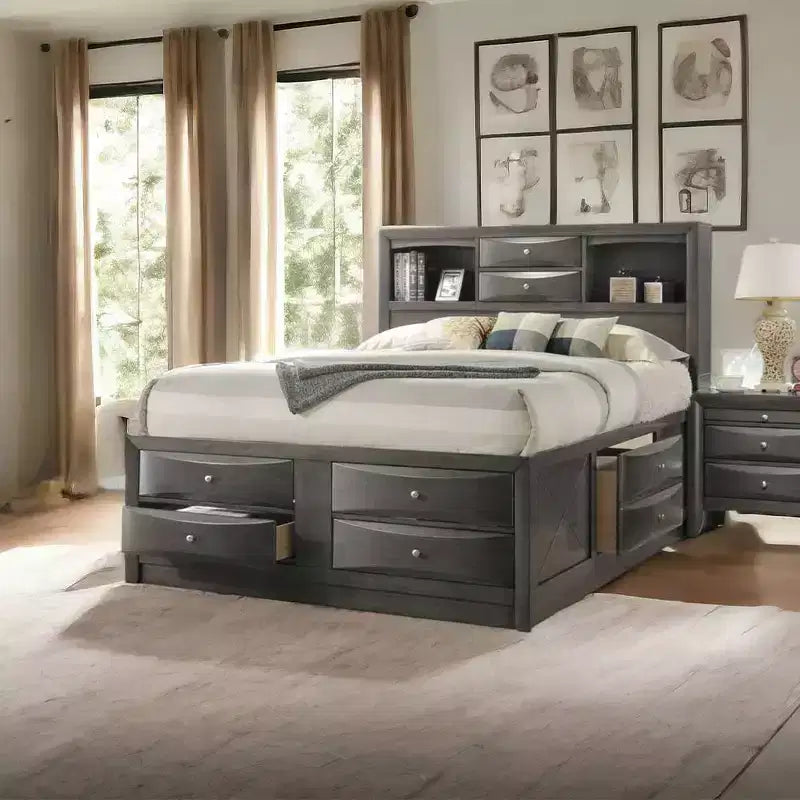 Acme Furniture Letto King Ireland Quercia Grigia