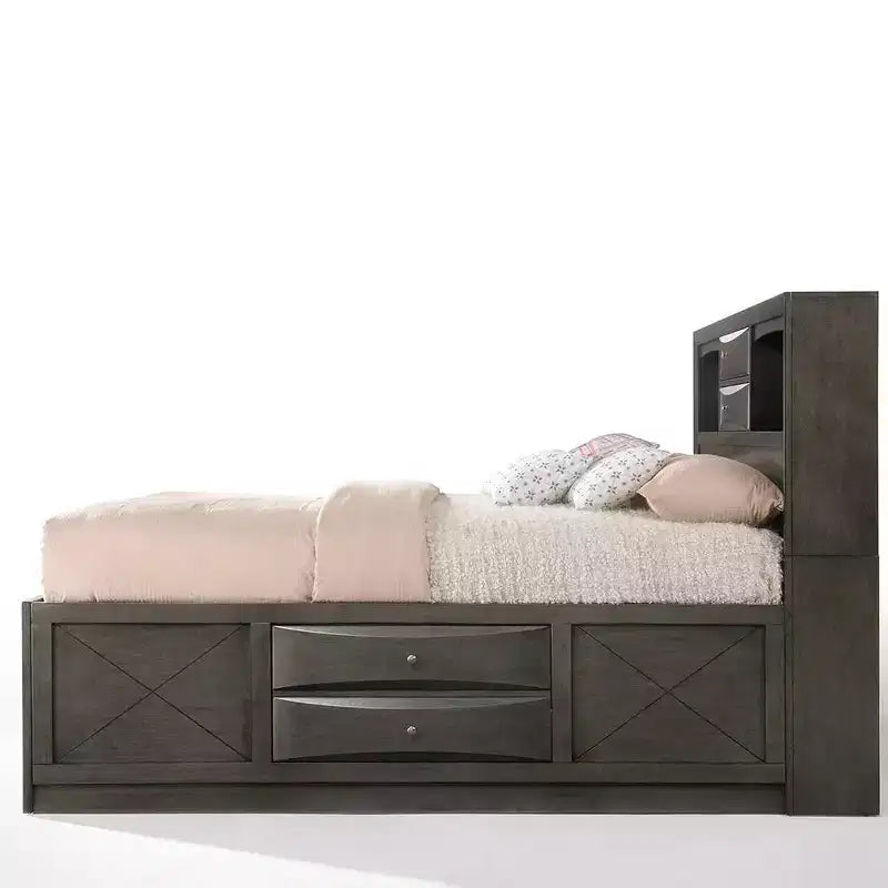 Acme Furniture Letto King Ireland Quercia Grigia
