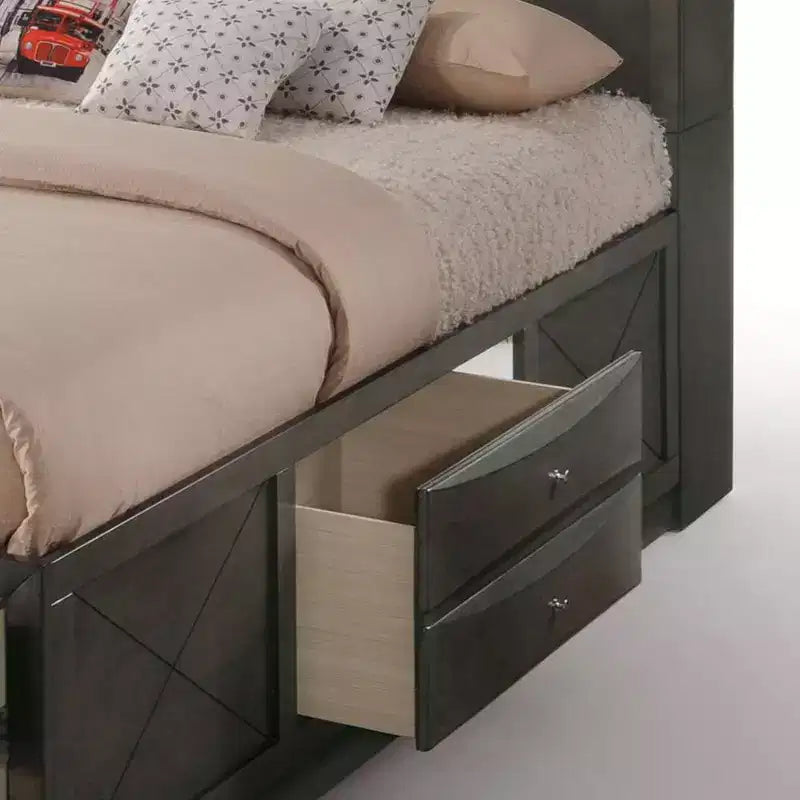 Acme Furniture Letto King Ireland Quercia Grigia