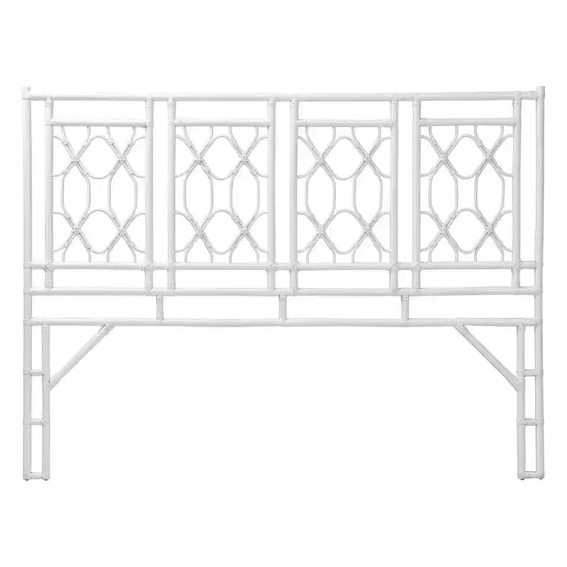 bali & pari King Size Sampson Rattan Standalone Headboard White