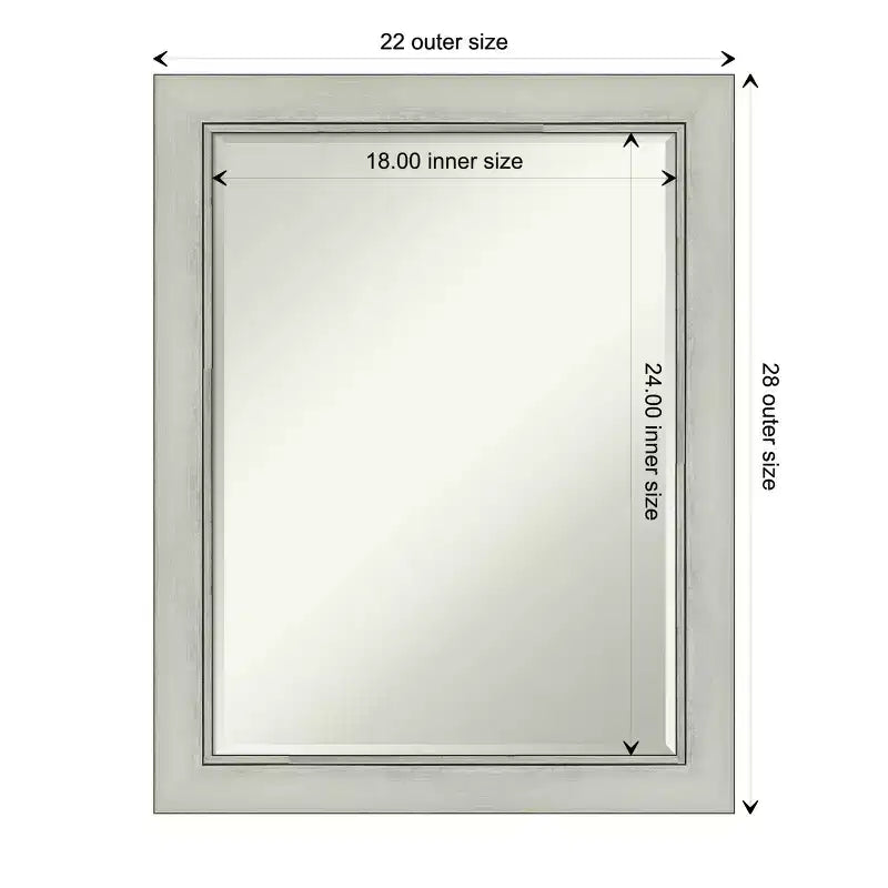 Specchio da parete per bagno Amanti Art Flair Petite Bevel