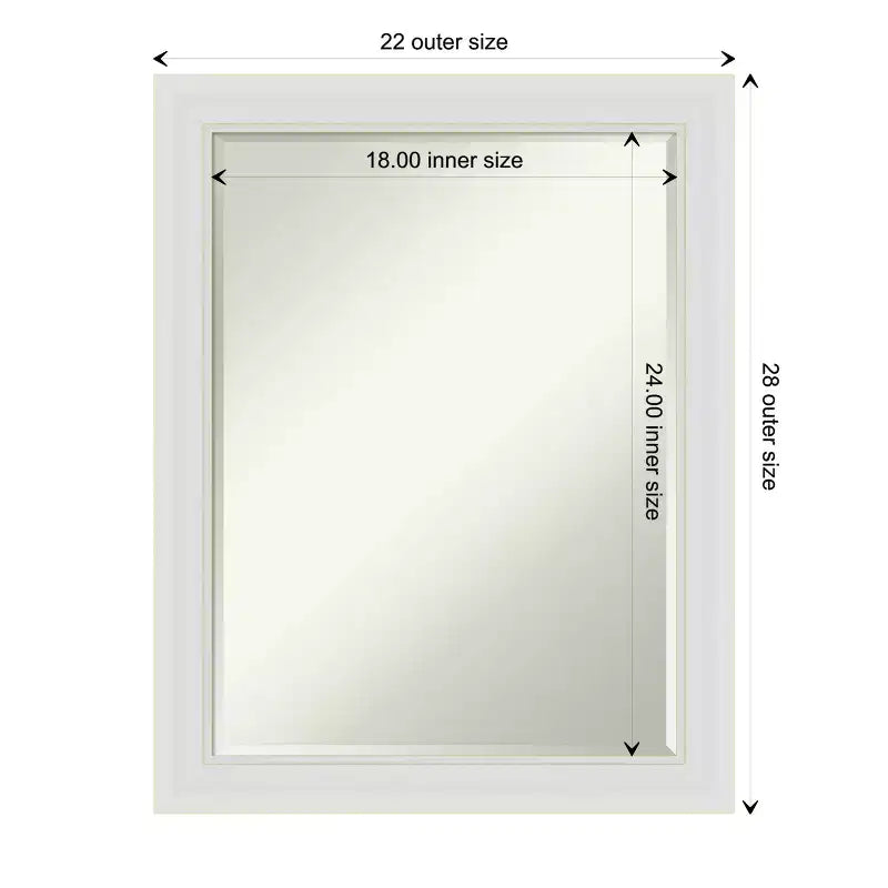 Specchio da parete per bagno Amanti Art Flair Petite Bevel