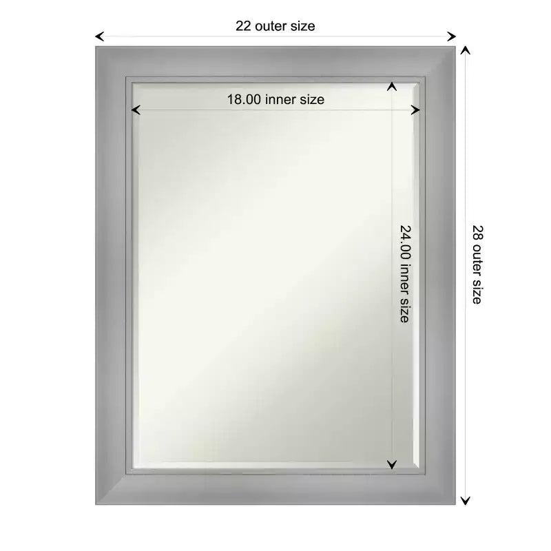 Specchio da parete per bagno Amanti Art Flair Petite Bevel