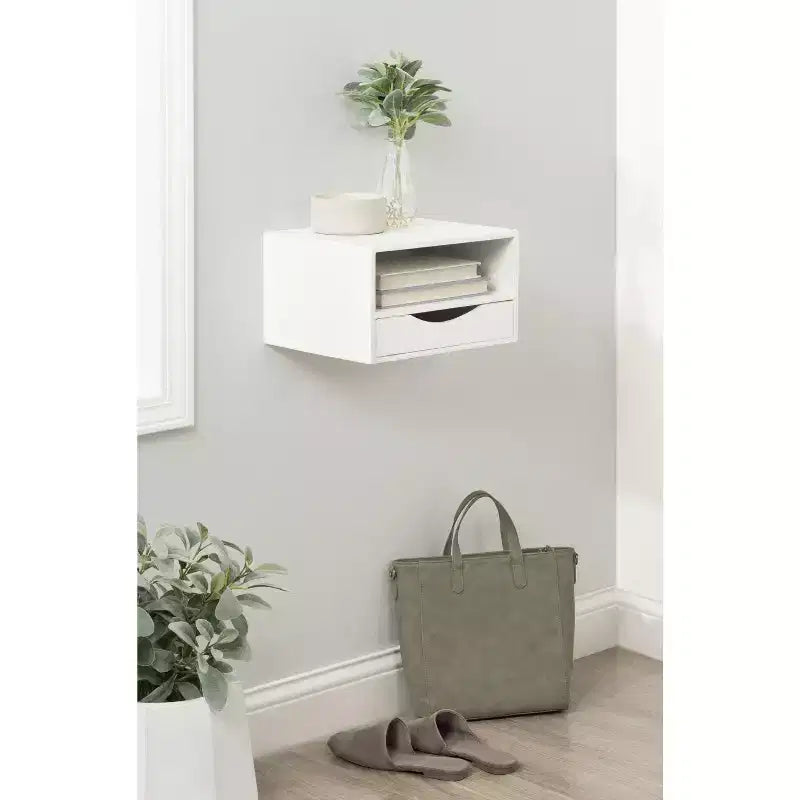 Mensola da parete galleggiante con cassetto Kate and Laurel Hutton