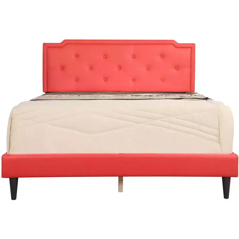 Passion Furniture Letto Queen Tufted Deb