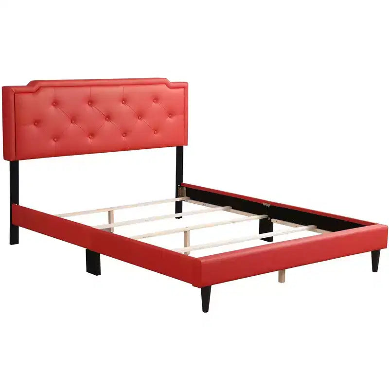 Passion Furniture Letto Queen Tufted Deb