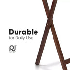 PJ Wood Tavolino Pieghevole Portatile per TV, Tavolo da Snack, Scrivania, Rovere Miele (Confezione da 10)