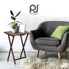 PJ Wood Tavolino Pieghevole Portatile per TV, Tavolo da Snack, Scrivania, Rovere Miele (Confezione da 10)