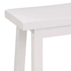 Sgabelli da cucina PJ Wood Classic Saddle Seat da 24 pollici, bianchi (confezione da 10)