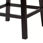 Set 2 sgabelli da bancone girevoli Theron in similpelle e legno - Baxton Studio